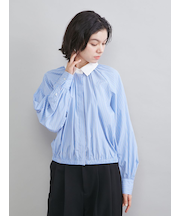 クロップドギャザーバルーンシャツ