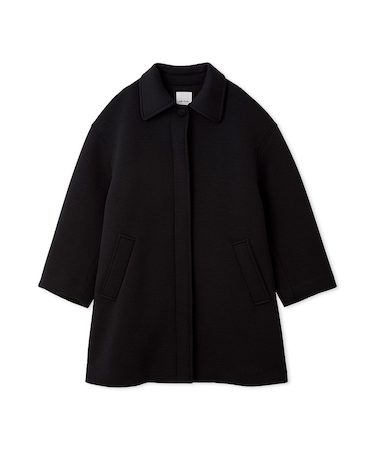 ステンカラーＡラインポンチコート