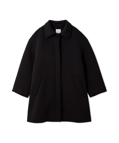 ステンカラーＡラインポンチコート