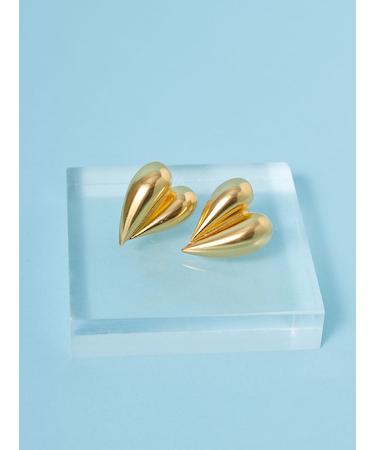 ハートモチーフイヤリング