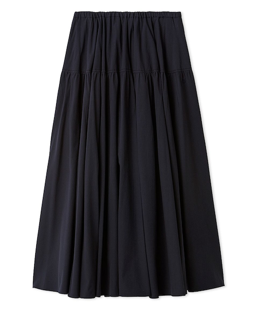 ウエストボリュームフレアスカート