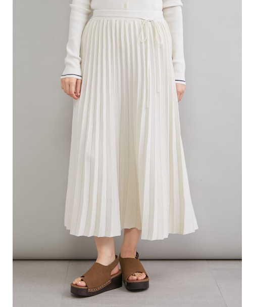 ニットプリーツスカート