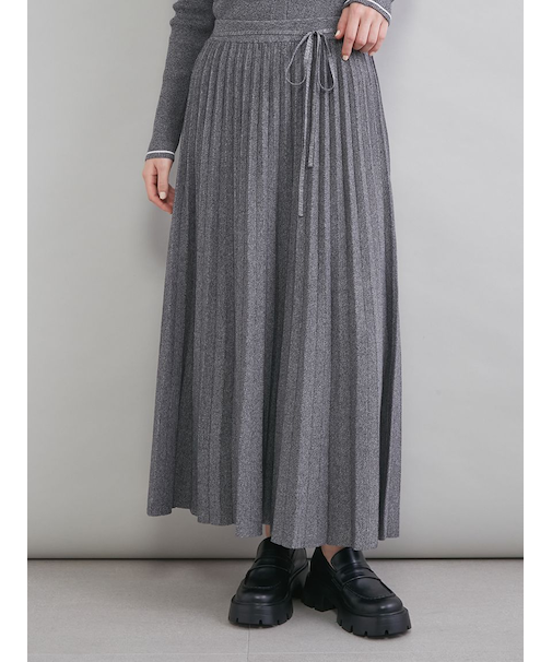 ニットプリーツスカート