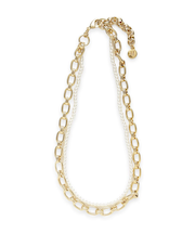 ２連パールチェーンネックレス