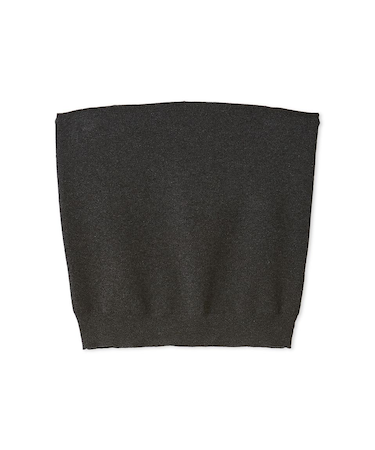 コットンブレンドニットチューブトップ