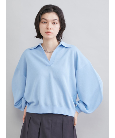 【WEB限定カラー】シアーポロニット