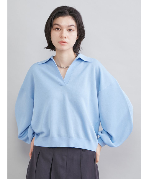 【WEB限定カラー】シアーポロニット