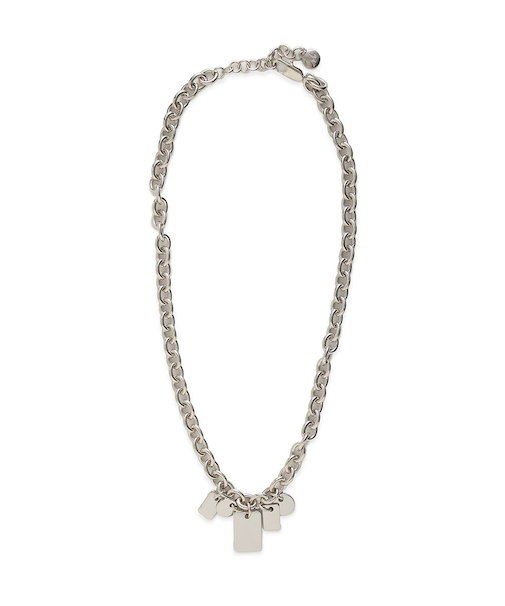 ランダムプレートチャームチェーンネックレス