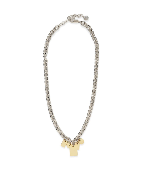 ランダムプレートチャームチェーンネックレス