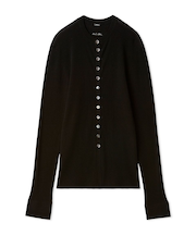 UVケアシアーリブニットカーディガン