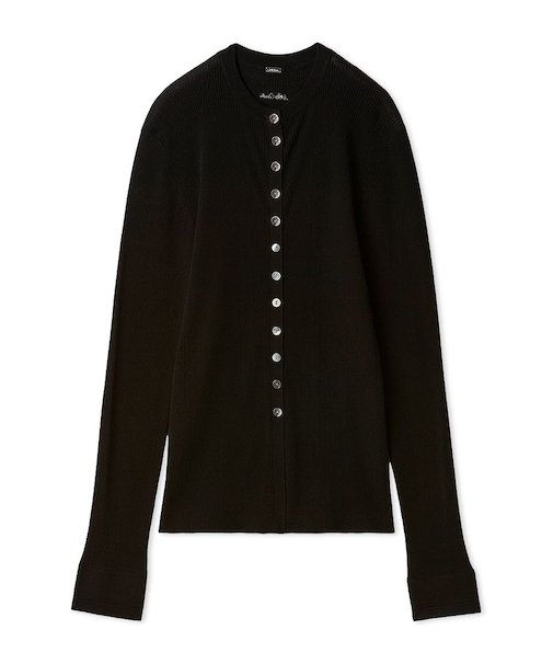 UVケアシアーリブニットカーディガン