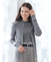 UVケアシアーリブニットカーディガン