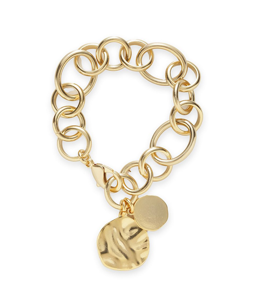 コインモチーフチェーンブレス