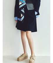 トリミングハーフキュロットパンツ