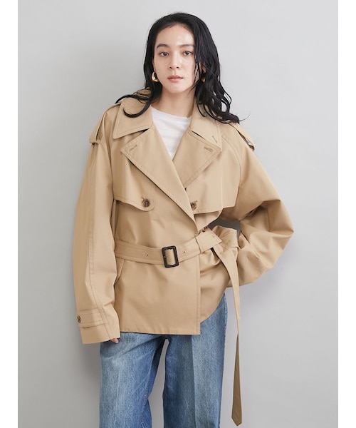 ミラオーウェン ショートトレンチコート 0サイズ Mila Owen｜ショートトレンチコート | Rakuten Fashion(楽天