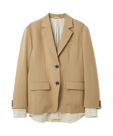 シャツレイヤードジャケット