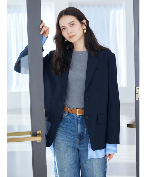 シャツレイヤードジャケット