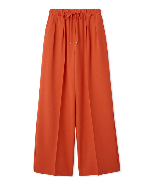 ２タックウエストゴムワイドイージーパンツ