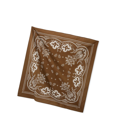 バンダナ柄綿シルクスカーフ