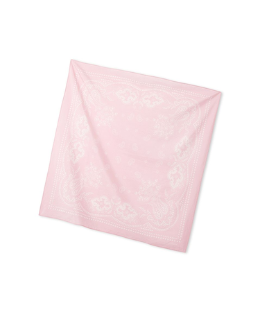 バンダナ柄綿シルクスカーフ