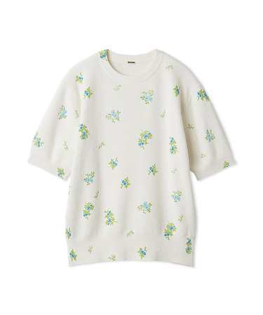 フラワープリントアンサンブルプルオーバー