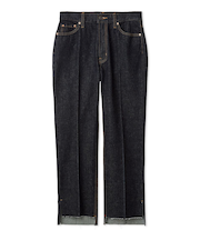 【MILA PANTS】裾段差テーパードデニムパンツ