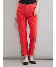 【MILA PANTS】裾段差テーパードデニムパンツ