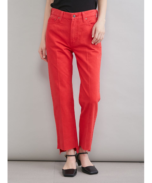 【MILA PANTS】裾段差テーパードデニムパンツ