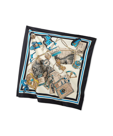 トラベル柄スカーフ