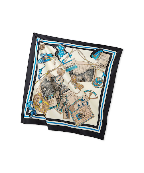 トラベル柄スカーフ