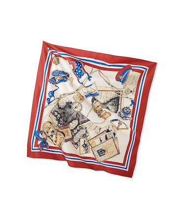 トラベル柄スカーフ