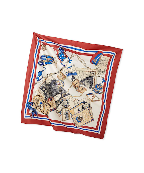 トラベル柄スカーフ