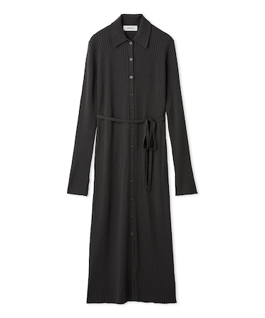 ワイドリブロングカーディガン