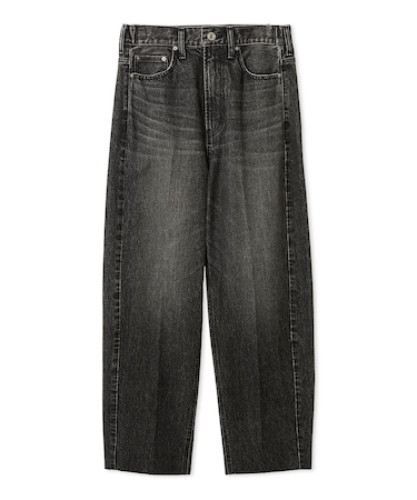 センタープレスマムデニムパンツ