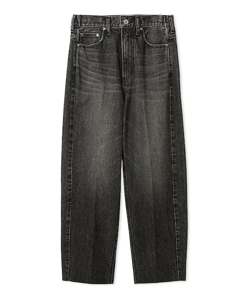 センタープレスマムデニムパンツ