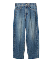 センタープレスマムデニムパンツ