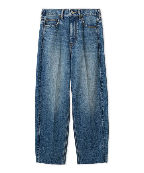 センタープレスマムデニムパンツ