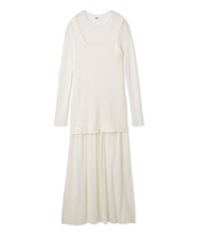 シアーニットワンピース