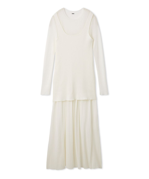 シアーニットワンピース