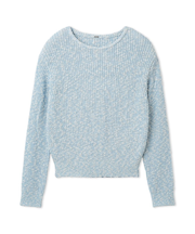 ボートネック片畔ニット