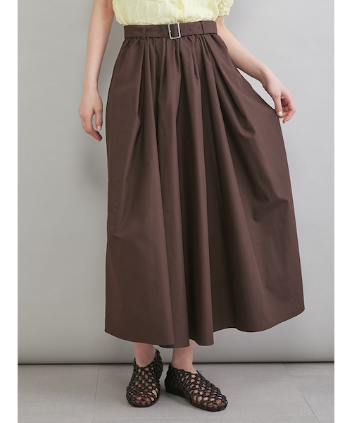 ウエストゴムタックフレアスカート｜ミラオーウェンの通販｜&mall