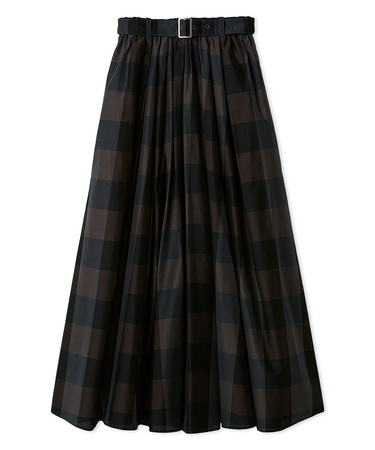 ウエストゴムタックフレアスカート