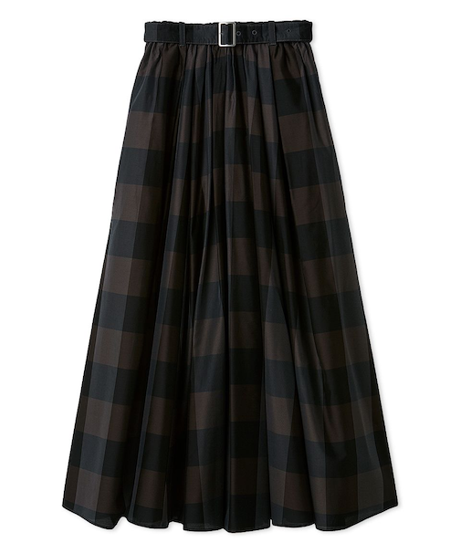 ウエストゴムタックフレアスカート