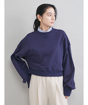 フォルムスリーブショートトレーナー