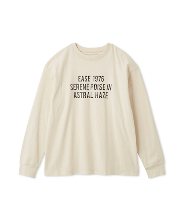 ３段ロゴグラフィックロングＴシャツシャツ