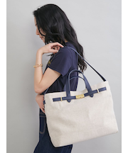 ベルト付きキャンバストートバッグ