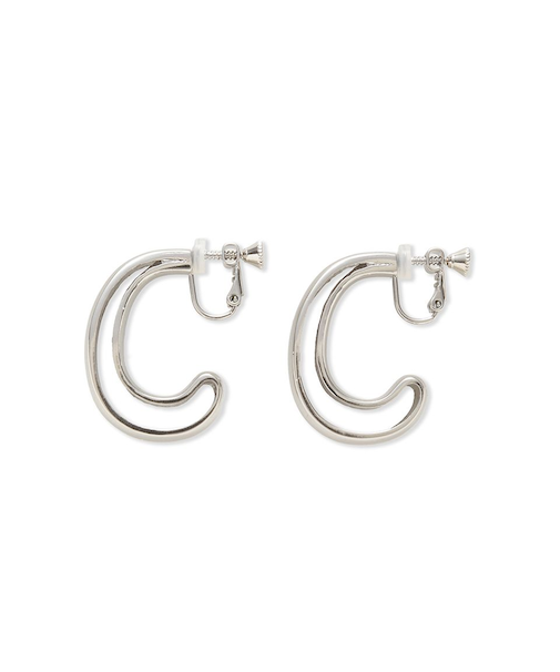 メタルドロップフープイヤリング