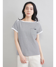 ボートネックコンパクトＴシャツ