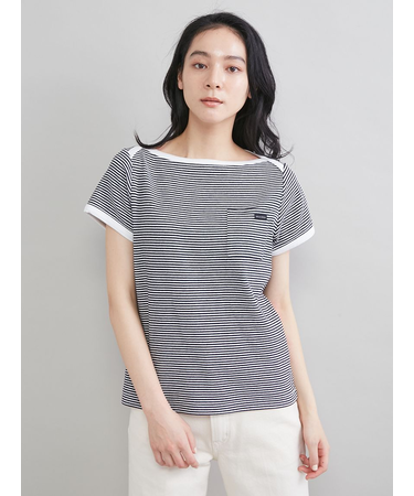 ボートネックコンパクトＴシャツ