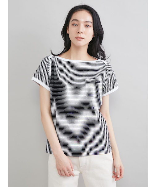 ボートネックコンパクトＴシャツ